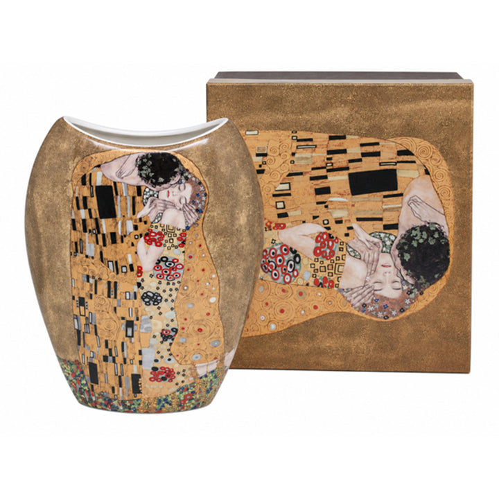 Porcelænsvase i gaveæske, Klimt-kollektionen »Kysset«