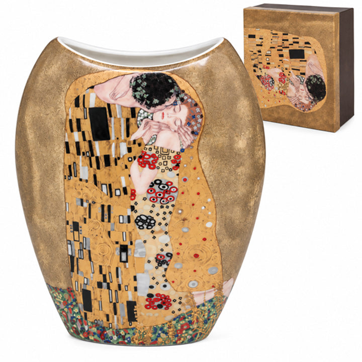 Porcelænsvase i gaveæske, Klimt-kollektionen »Kysset«