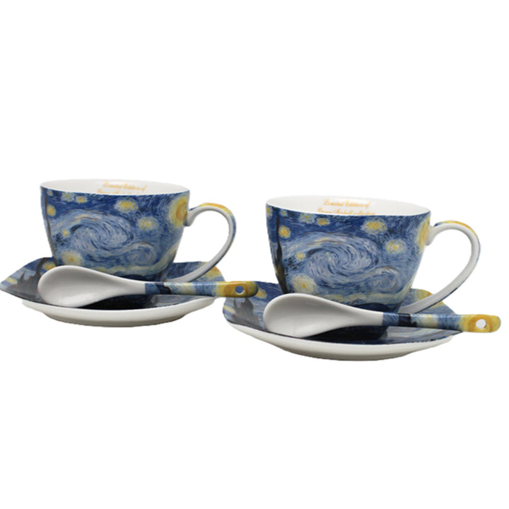Van Gogh-porcelænskopper »Stjernernatten« 2 x 250 ml, sæt, Queen Isabell