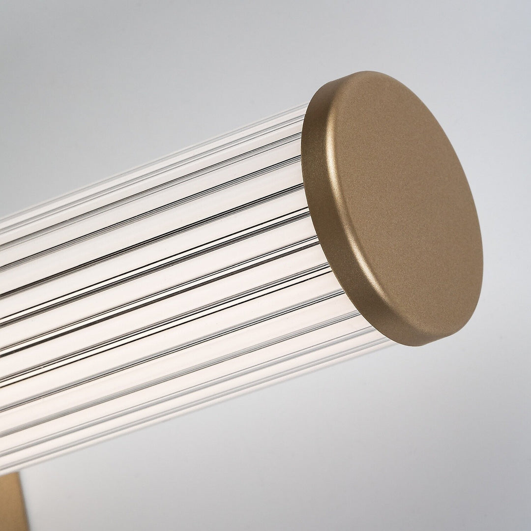 Badeværelsesvæglampe, Calyn, LED 8 W, 4000 K, 620 lm, L 40 cm, guldfarvet, IP44, 75104