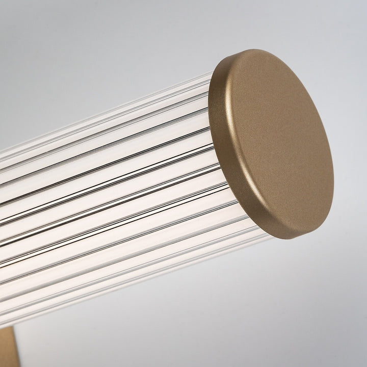 Badeværelsesvæglampe, Calyn, LED 8 W, 4000 K, 620 lm, L 40 cm, guldfarvet, IP44, 75104