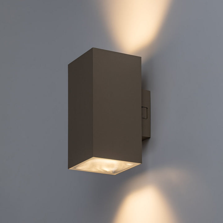 Udendørs væglampe, Urfa, LED 18 W, 1800 lm, farvetemperatur 2700, 4000, 6500 K, H 16 cm, IP65, grå-beige, 77215