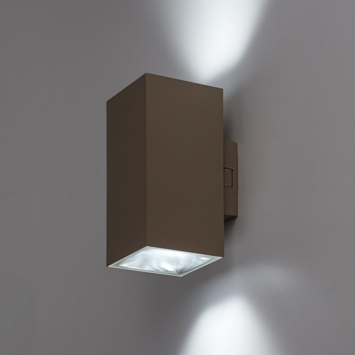 Udendørs væglampe, Urfa, LED 18 W, 1800 lm, farvetemperatur 2700, 4000, 6500 K, H 16 cm, IP65, grå-beige, 77215
