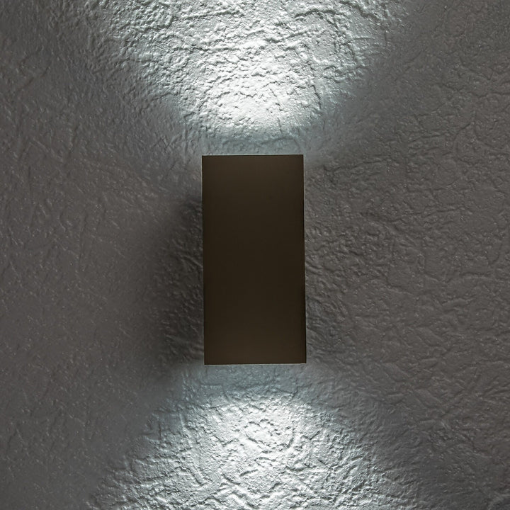 Udendørs væglampe, Urfa, LED 18 W, 1800 lm, farvetemperatur 2700, 4000, 6500 K, H 16 cm, IP65, grå-beige, 77215