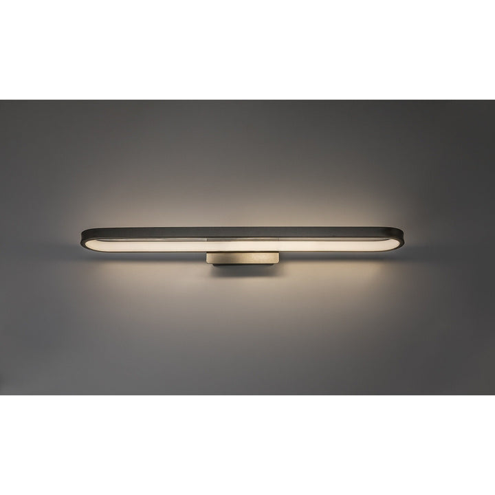 Badeværelsesvæglampe, Odran, LED 18 W, 1350 lm, 4000 K, L 60 cm, gunmetal, IP44, 75115