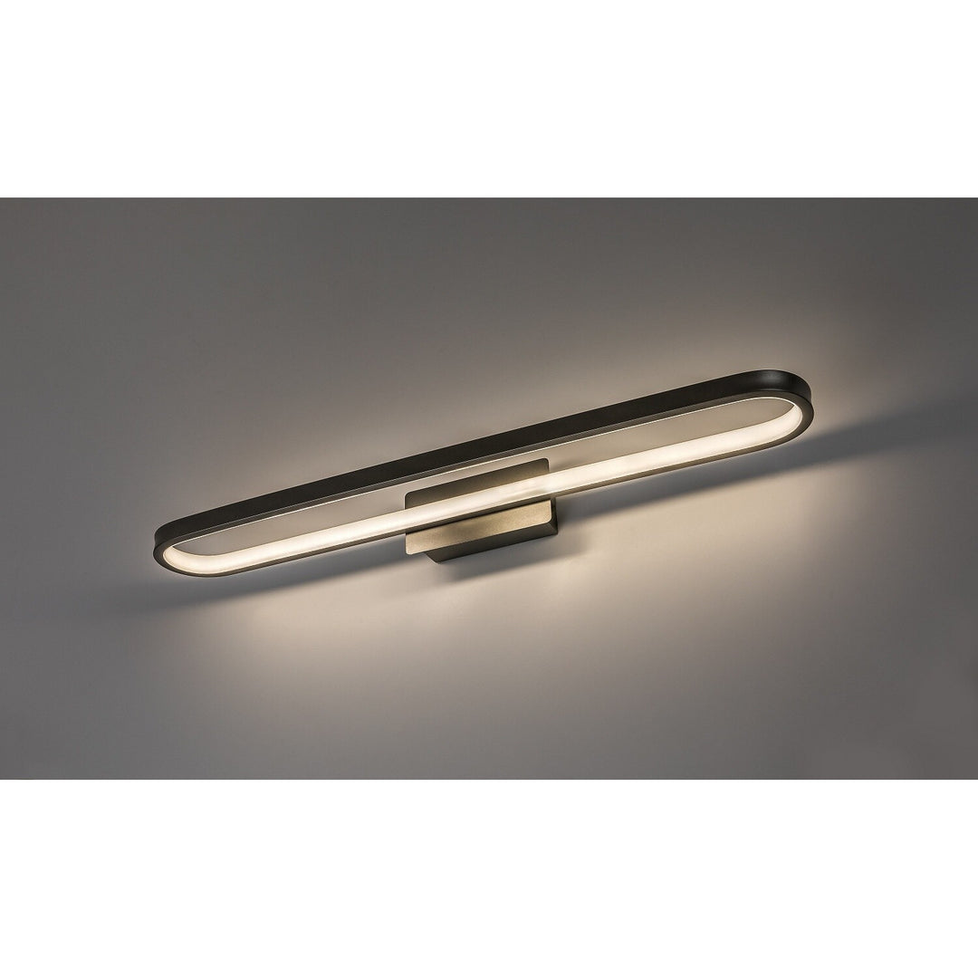 Badeværelsesvæglampe, Odran, LED 18 W, 1350 lm, 4000 K, L 60 cm, gunmetal, IP44, 75115