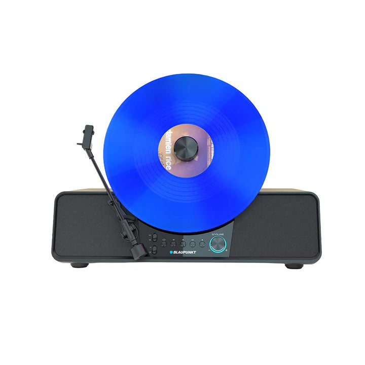 Blaupunkt automatisk vinylpladespiller, lodret, BT, USB, Audio-Technica-pickup, understøtter 7" og 12" plader, Varsovia VT200BT