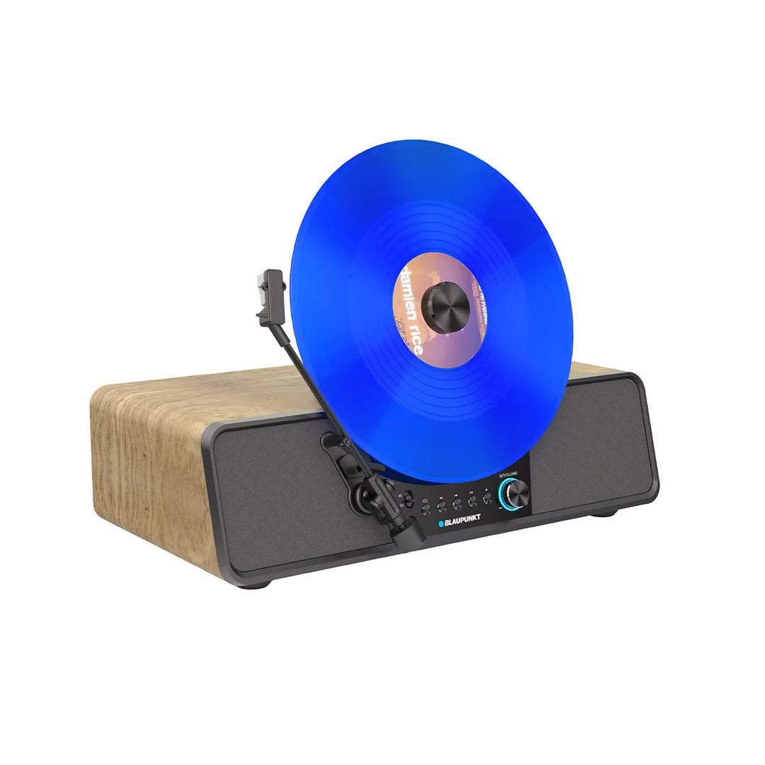 Blaupunkt automatisk vinylpladespiller, lodret, BT, USB, Audio-Technica-pickup, understøtter 7" og 12" plader, Varsovia VT200BT