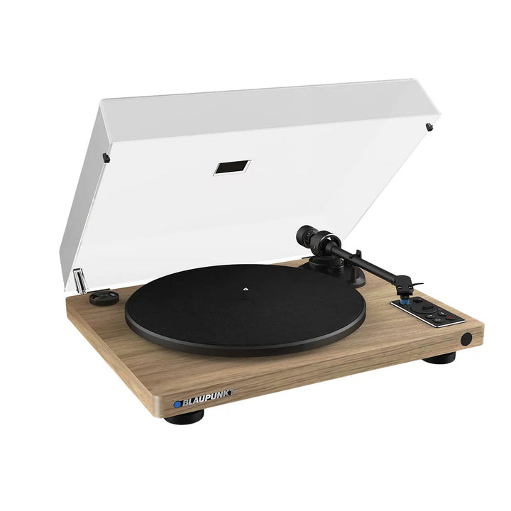 Blaupunkt automatisk vinylpladespiller, BT, USB, Audio-Technica-pickup, understøtter 7" og 12" plader, Varsovia AT100BT