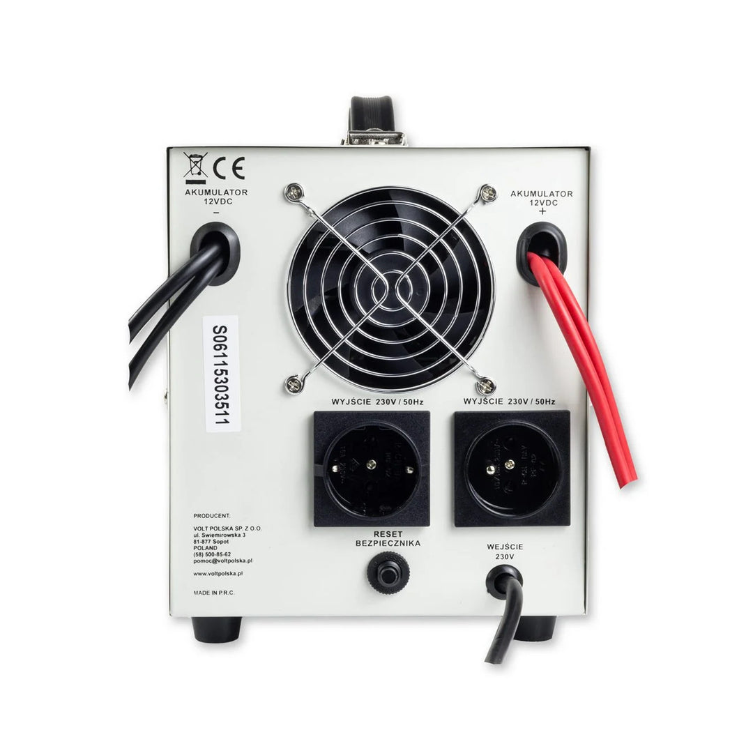 Sinus Pro 1500 E nødstrømsforsyning, 12/230 V, konstant effekt 1050 W, samlet effekt 1500 VA, 3SP091512E