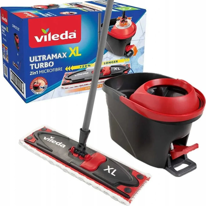 VILEDA ROTERENDE MOPPE Flad Ultramax Turbo XL 42 CM!
