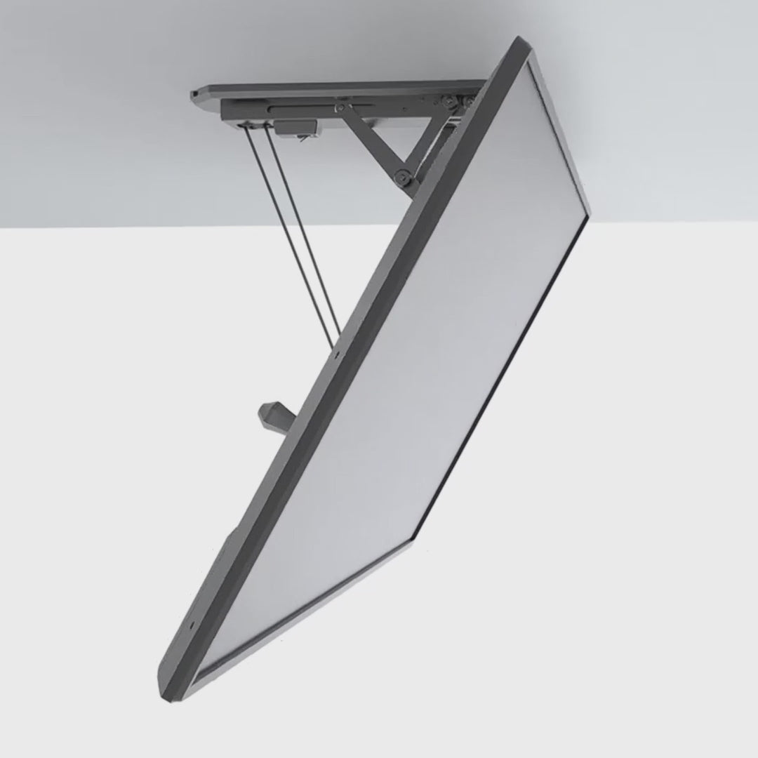 Elektrisk TV-holder til loft, til skrå vægge 32"-70" 35 kg maks. fjernbetjening Maclean MC-880 maks. VESA 600x411