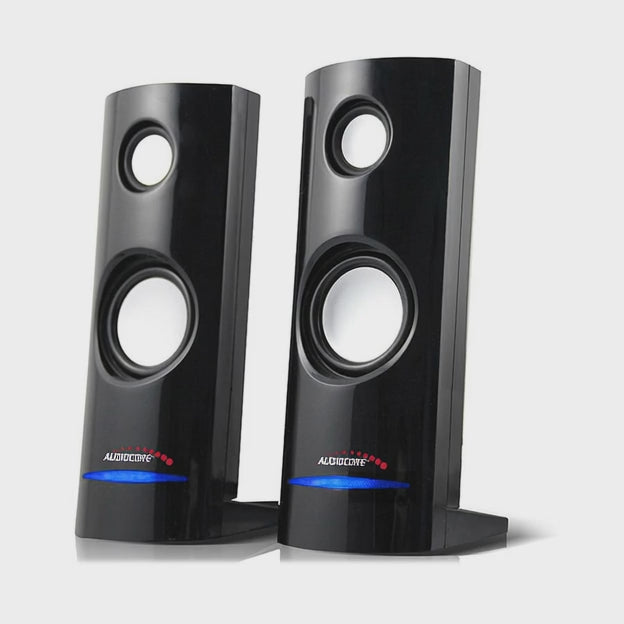 Computerhøjttalere 8W USB-strømforsyning Black Audiocore AC860