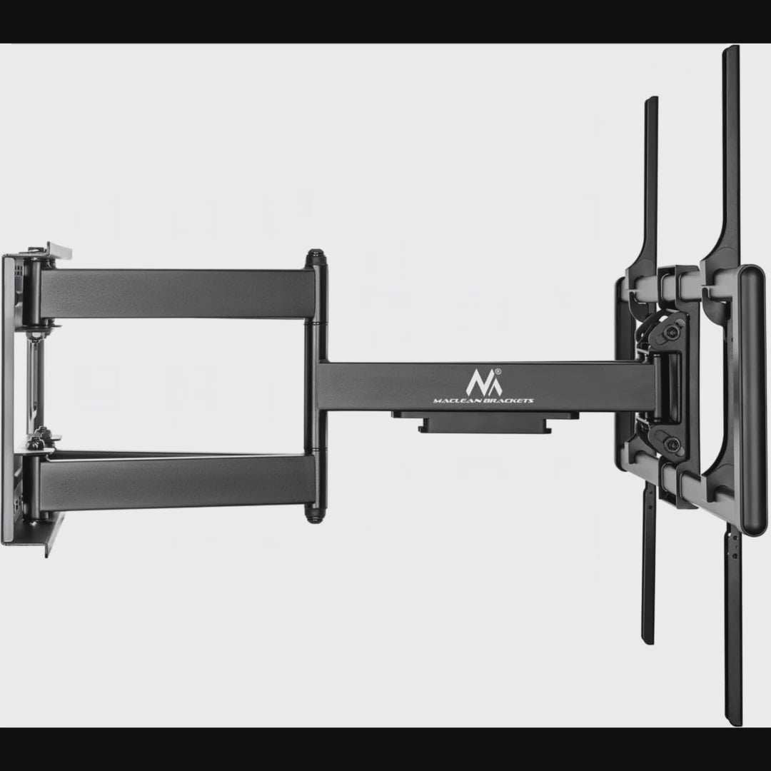 Maclean økonomisk tv-beslag, maks. VESA900x600, 60-120", 120 kg, sort, MC-482