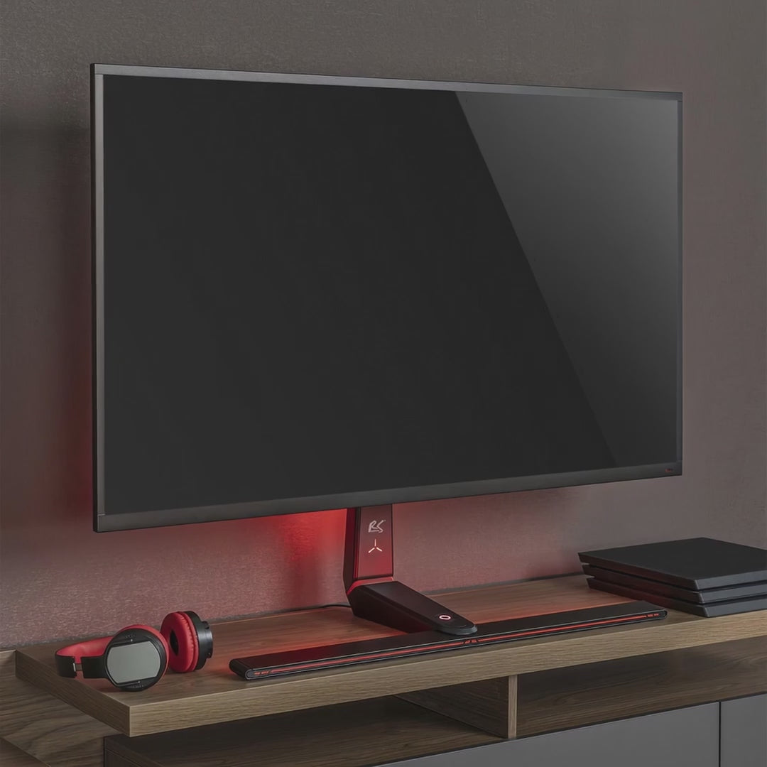 NanoRS-gamingstativ til skærm, højdejustering, RGB-LED, 32–55", maks. VESA 400x400, maks. 40 kg, RS167