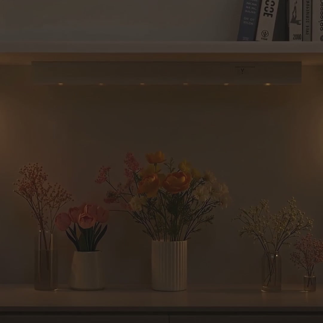 Maclean 6LED køkkenlampe til montering under skab, aflang, med bevægelsessensor, 5xAAA, MCE123