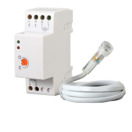 Maclean skumringsafbryder, til DIN-skinne, med ekstern sonde, 220-240 V/AC, 50 Hz, 20 A, MCE83