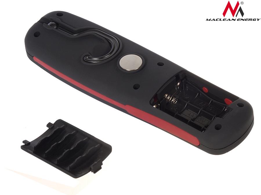 Maclean 24 LED værkstedslampe, magnet, krog, 3xAA, MCE03