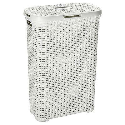 Curver vasketøjskurv, åben konstruktion, 40 l, mørkebrun, Natural Style