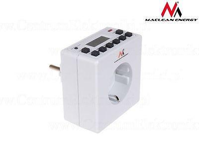 Digital tidsafbryder - Timer med 10 programmer Maclean MCE30G