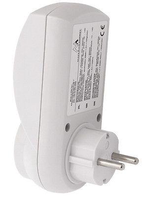 Maclean digital timer, f. random, tidtager, 10 prog., maks. 156 programmer, tysk stik, 3600 W, MCE05G