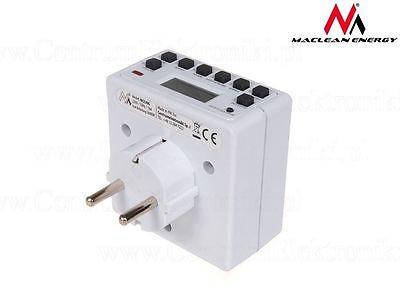 Digital tidsafbryder - Timer med 10 programmer Maclean MCE30G