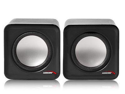 6W USB Red&Black Audiocore computerhøjttalere, AC870 R