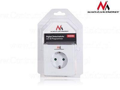 Digital tidsafbryder - Timer med 10 programmer Maclean MCE30G