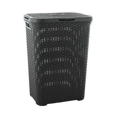 Curver vasketøjskurv, åben konstruktion, 40 l, mørkebrun, Natural Style