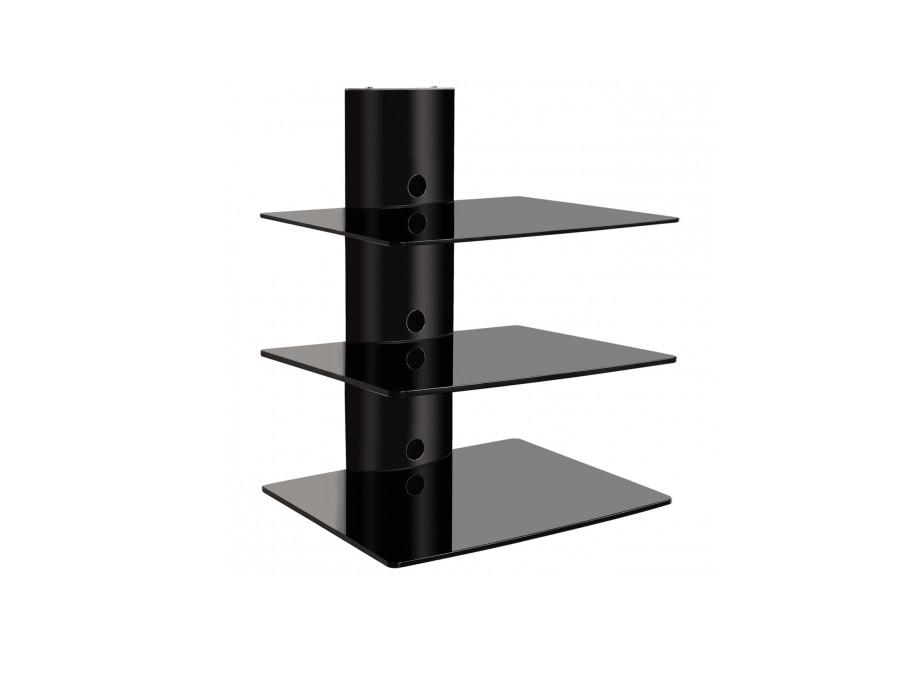 Tredobbelt hylde til DVD/tuner/konsol D-51 Art 543x355x445mm