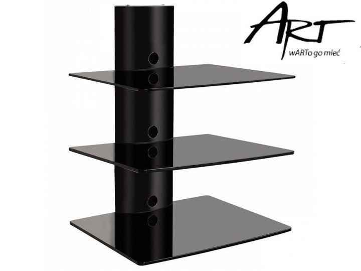 Tredobbelt hylde til DVD/tuner/konsol D-51 Art 543x355x445mm