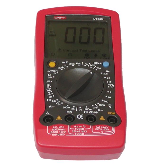 Professionel digital måler UT58C - UNI-T UT58C universal multimeter