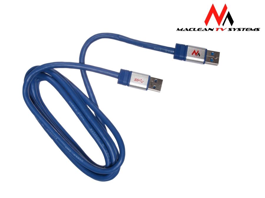 Kabel, USB 3.0 AM - AM 1,8 m Maclean MCTV-606 blisterpakning
