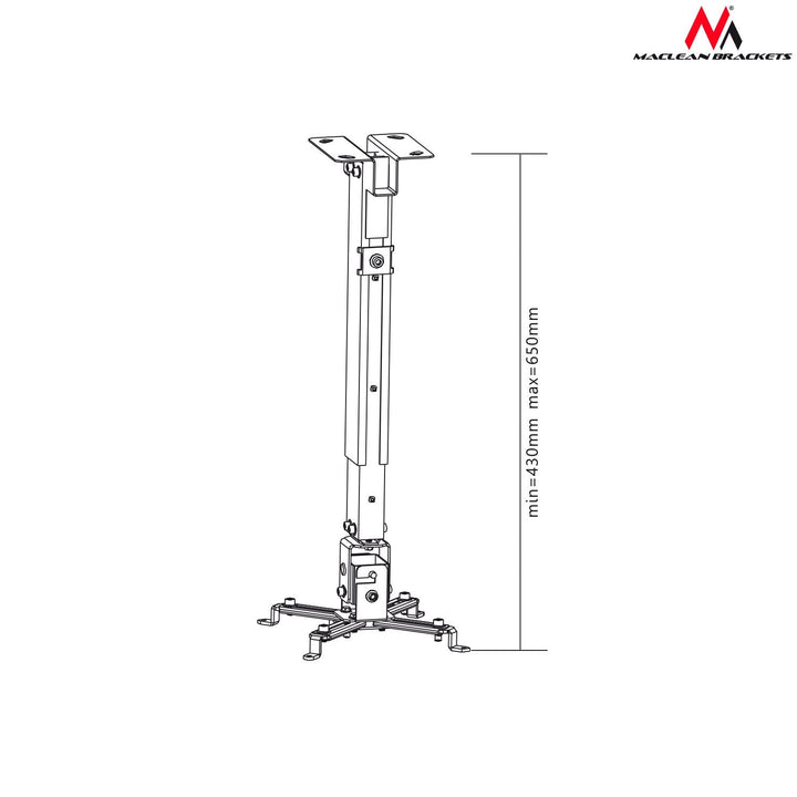 Maclean MC-581 projektorholder, 43-65 cm, 20 kg