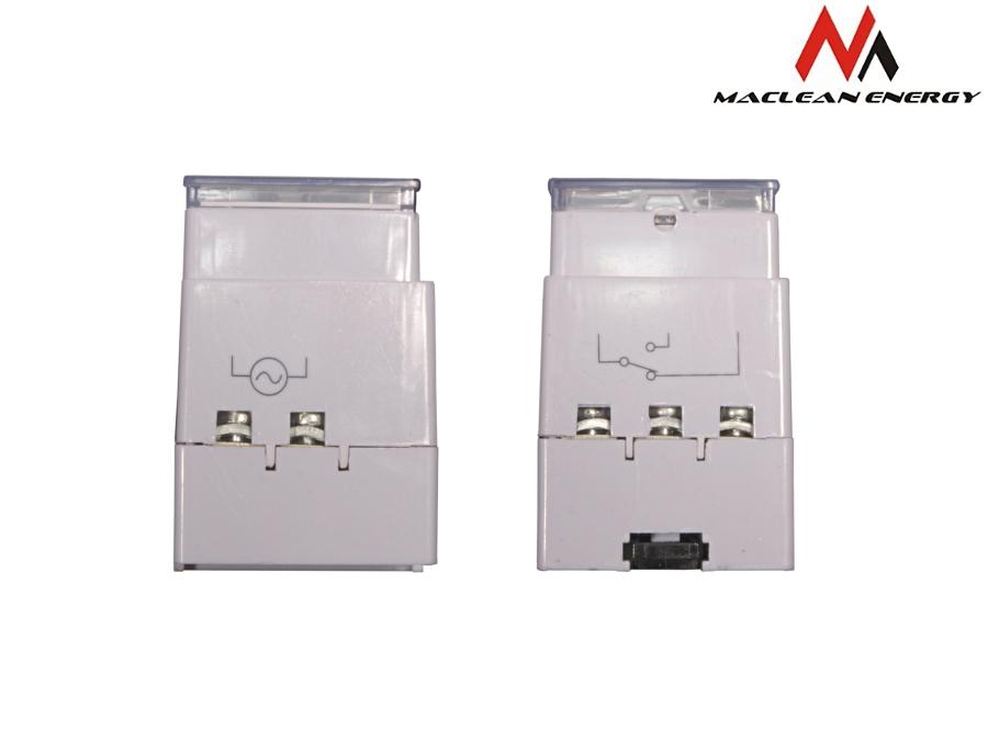Maclean digital timer, til DIN-skinne, 10 programmer, maks. 156 programmer, 3600 W, MCE09