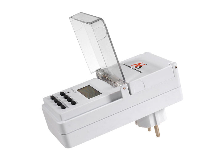 Maclean MCE08 digital timer, udendørs, tilfældig funktion, 10 programmer, maks. 156 programmer, 3600 W