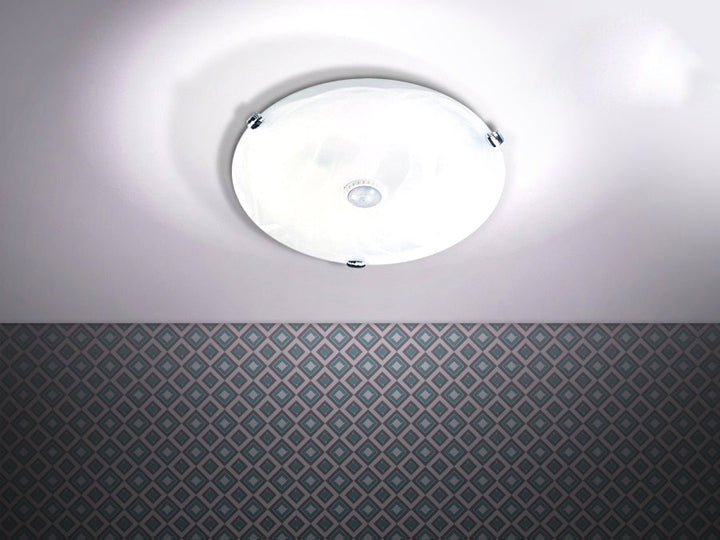 Loftlampe med bevægelsessensor Maclean, loftmonteret, med PIR-sensor, maks. 2x40W, E27, MCE22
