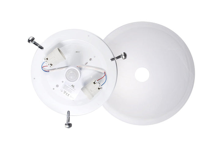 Loftlampe med bevægelsessensor Maclean, loftmonteret, med PIR-sensor, maks. 2x40W, E27, MCE22