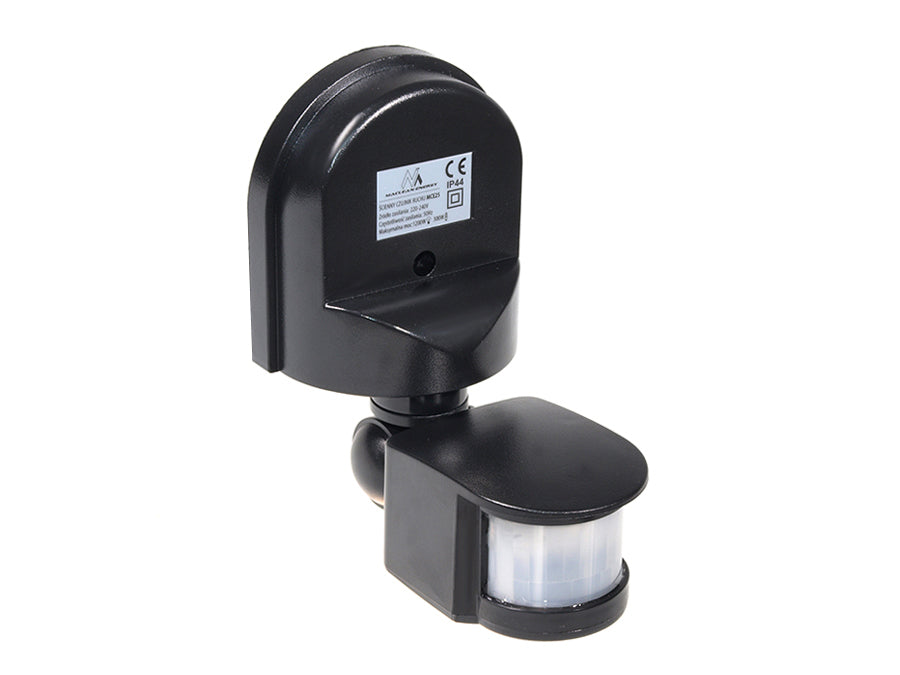 Maclean vægmonteret bevægelses- og skumringsensor, 180°, maks. 1200 W, hvid, MCE25 W