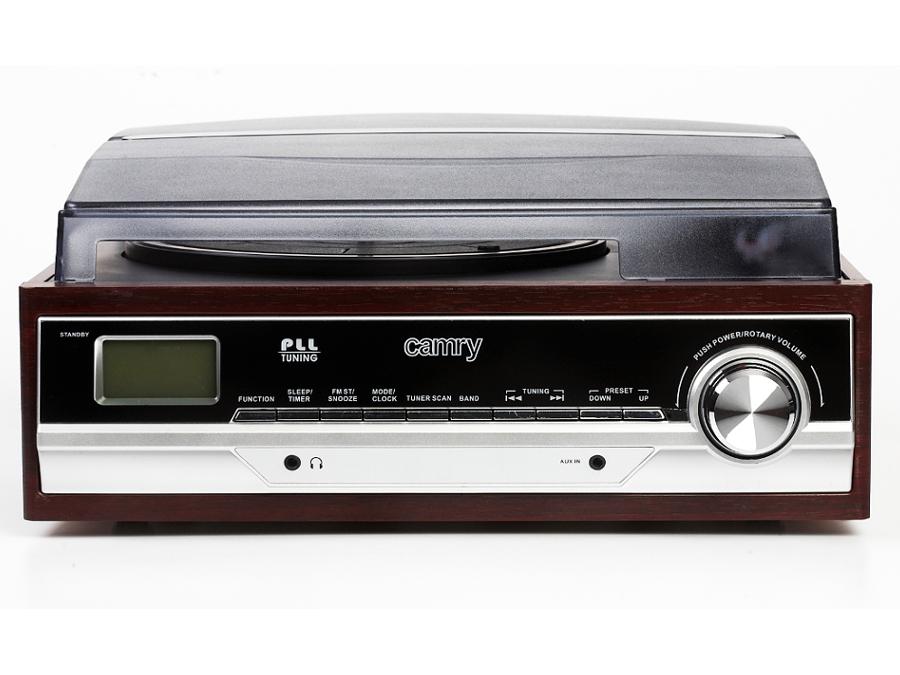 Grammofon med AM/FM-radio Camry CR 1113 LCD-display Ur