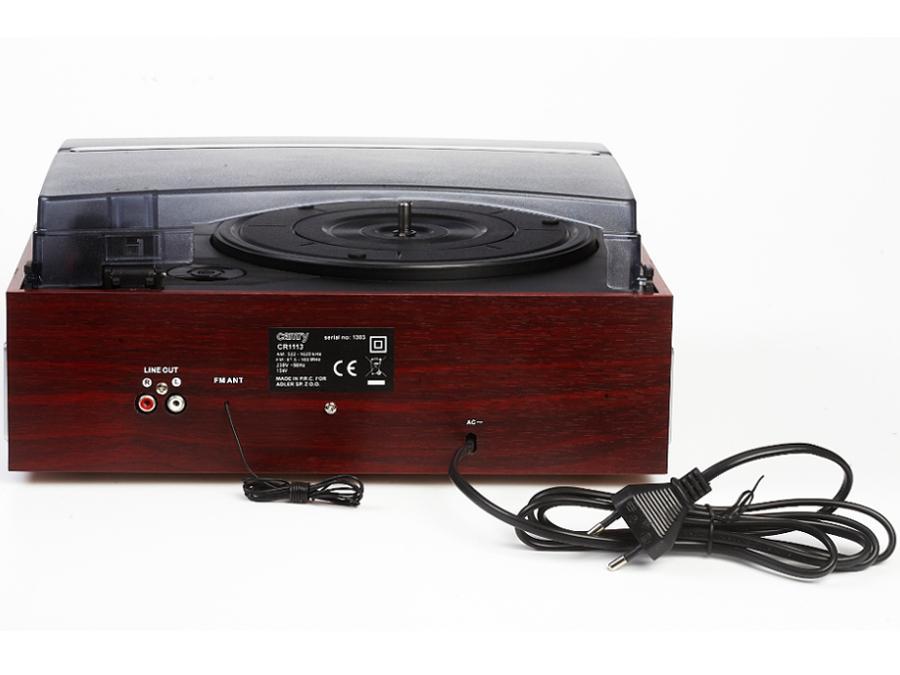 Grammofon med AM/FM-radio Camry CR 1113 LCD-display Ur