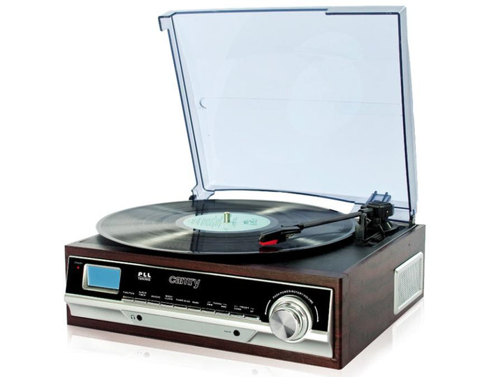 Grammofon med AM/FM-radio Camry CR 1113 LCD-display Ur