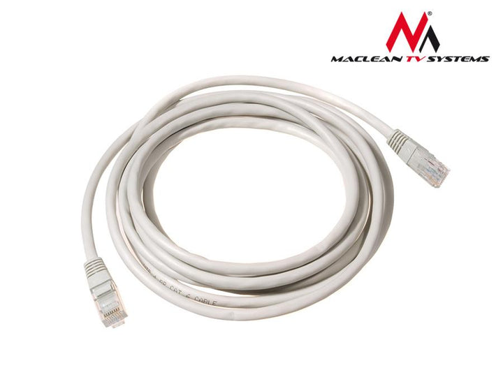 Maclean UTP patchkabel, stik-stik, cat5e, 5 m, grå, MCTV-653