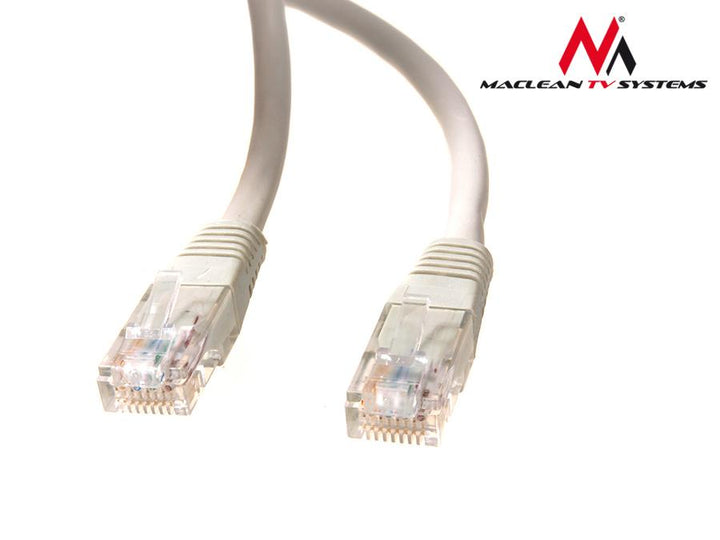 UTP LAN CAT5e netværkskabel, afsluttet med RJ45-stik, grå - 20 m