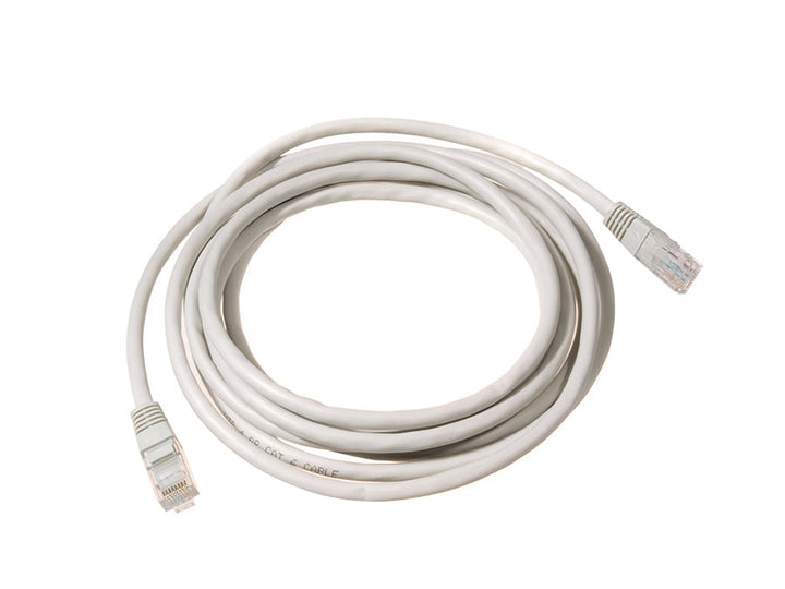 UTP LAN CAT6 netværkskabel, afsluttet med RJ45-stik, grå - 5,0 m