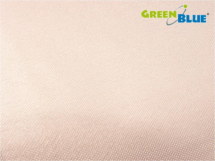 Haveparasol med UV-beskyttelse, polyester, 3,6 m, trekantet, GreenBlue GB500, cremefarvet, vandafvisende overflade