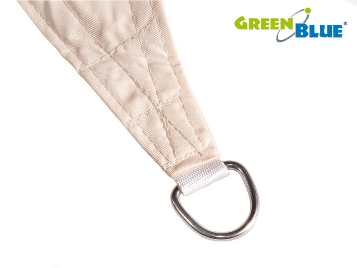 Solsejl til haven 4x4 m GreenBlue GB504 cremefarvet