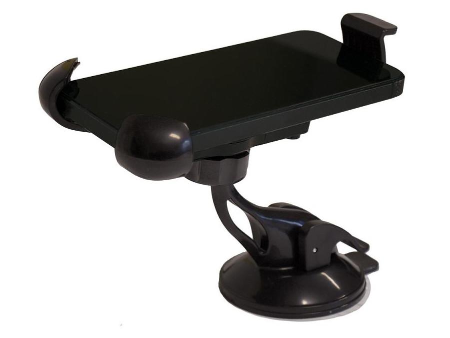 til telefon, MP3, MP4, GPS, PDA - Beslaget kan justeres frit i alle retninger og har en maksimal afstand på 13,5 cm.