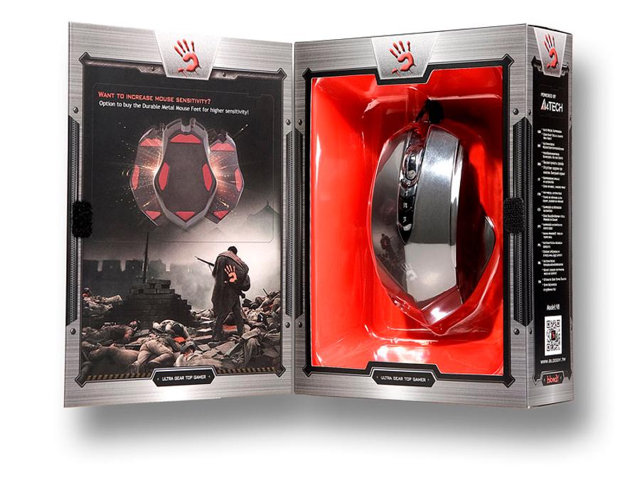 V8M Bloody USB-mus fra A4Tech, kablet musetype (sensor): Optisk