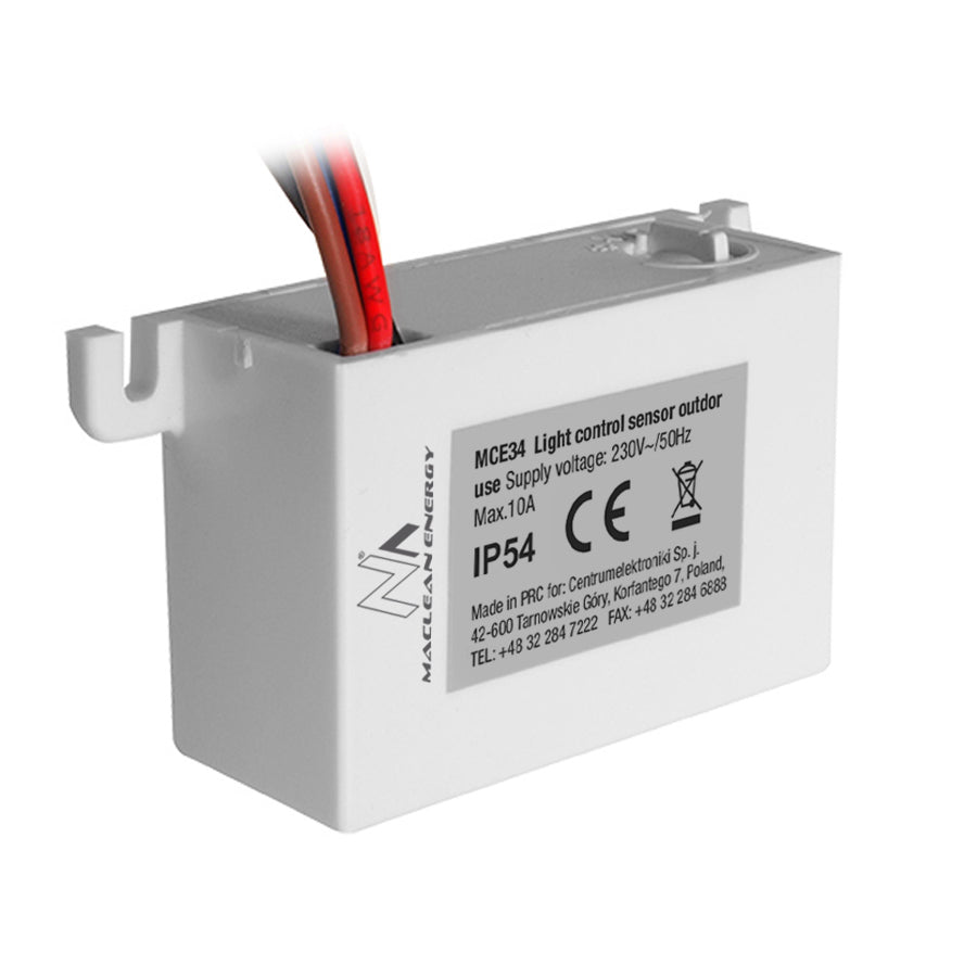 Maclean skumringsensor, med ekstern sonde, maks. 2300 W, MCE34